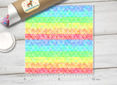Rainbow Plaid Patterned Adhesive Vinyl 417